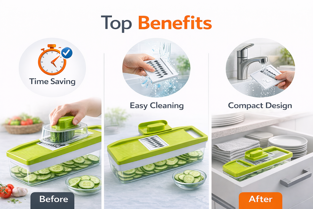 6-in-1 Smart Kitchen Slicer | Chop, Slice & Grate in Seconds